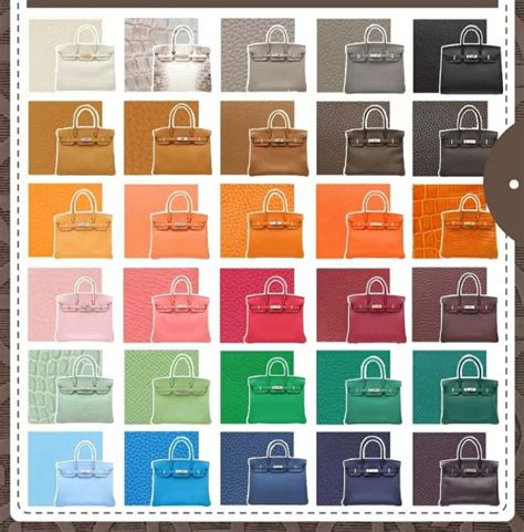 hermes colours|hermes birkin color chart.